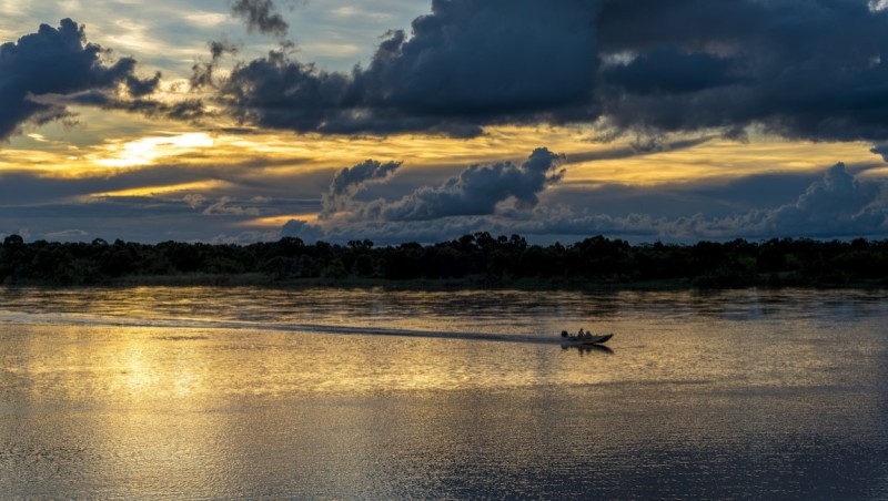 Trecho do Rio Araguaia, em Aruanã (GO). Crédito: Augusto Miranda/MTur