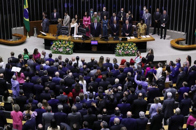 Cerimônia de posse dos deputados federais da 57ª legislatura - (Foto: Bruno Spada/Câmara dos Deputados)