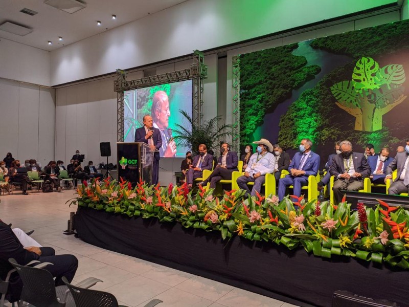 Vice-governador de Mato Grosso discursa na reunião do GCF Task Force, em Manaus