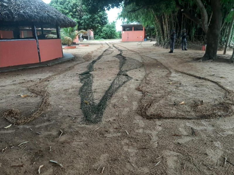 Apreensão de rede durante fiscalização no Parque Estadual do Araguaia e Refugio de Vida Silvestre Corixão da Mata Azul - Foto por: Sema/MT
