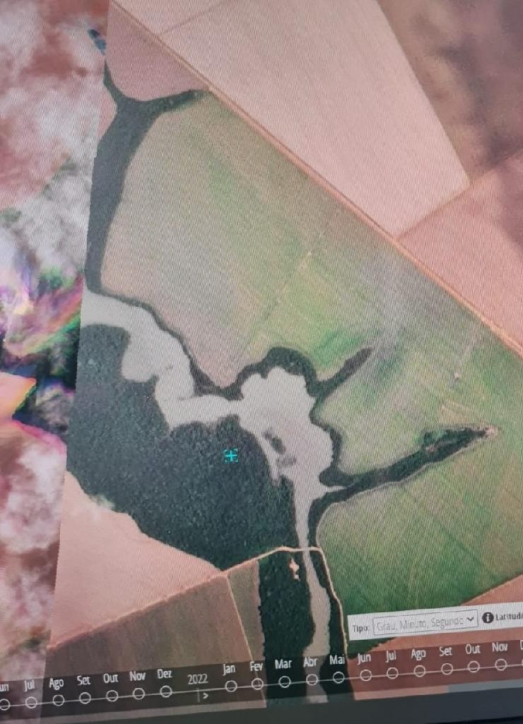 Imagens de satélite de alta resolução mostram reservatório - Foto por: Sema-MT