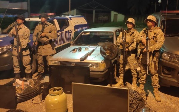 Suspeito de furtos a fazendas morre em confronto com a polícia — Foto: Polícia Militar/Divulgação