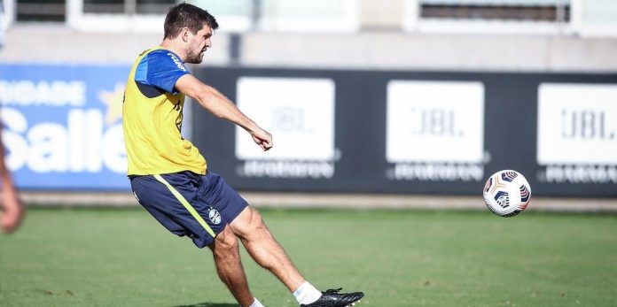 Kannemann está na lista e pode retornar ao time titular do Grêmio na quarta-feira, na Arena, contra o Independiente del Valle. Foto: Lucas Uebel/Grêmio FBPA