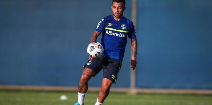 Matheus Henrique quer Grêmio com mais posse de bola contra o Del Valle. Foto: Lucas Uebel/Grêmio FBPA