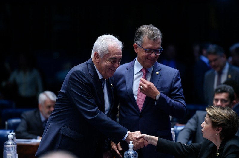 Otto Alencar (à esq.) foi o relator da proposta, de autoria de Láercio Oliveira (à dir.) - Edilson Rodrigues/Agência Senado