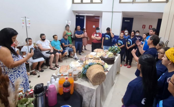 HGP ofereceu um café da manhã com um bate papo para os pacientes - Foto: SES/Governo do Tocantins