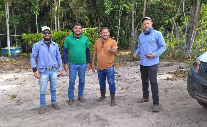 Técnicos da Seagro visitam local das terras com os beneficiários do Programa na Chácara Santo Expedito, município de Nazaré do Tocantins - Foto: Seagro/Governo do Tocantins