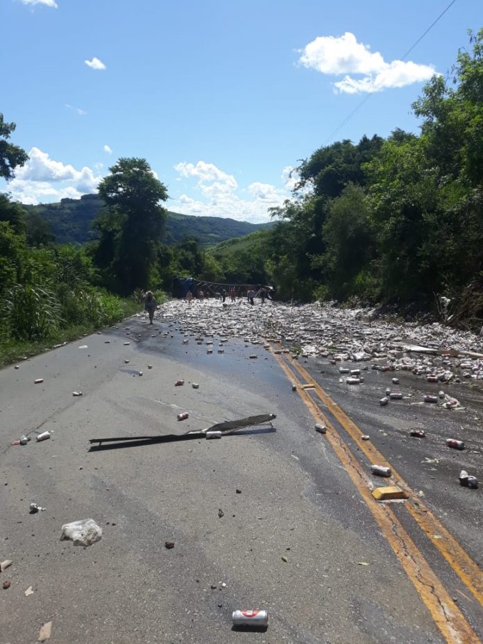 ERS-431, bloqueada na Serra. Foto: Divulgação/CRBM