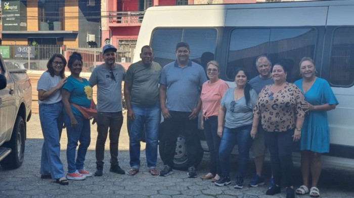 Os médicos cubanos foram recepcionados nesta terça-feira (21) -Foto: Divulgação SES