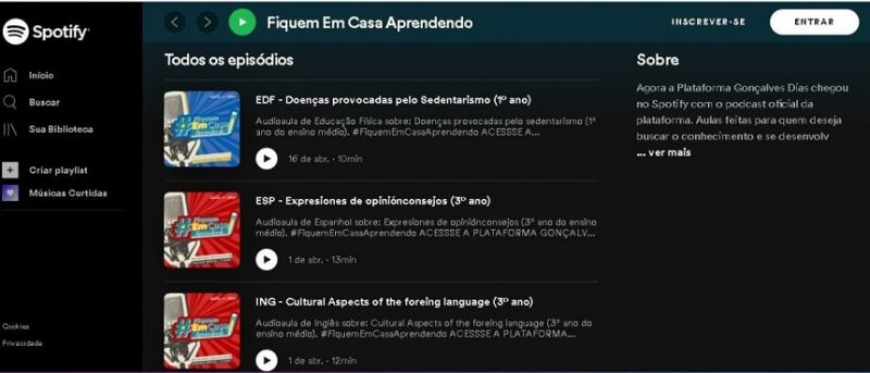 Governo disponibiliza aulas em podcasts para estudantes. (Foto: Reprodução)