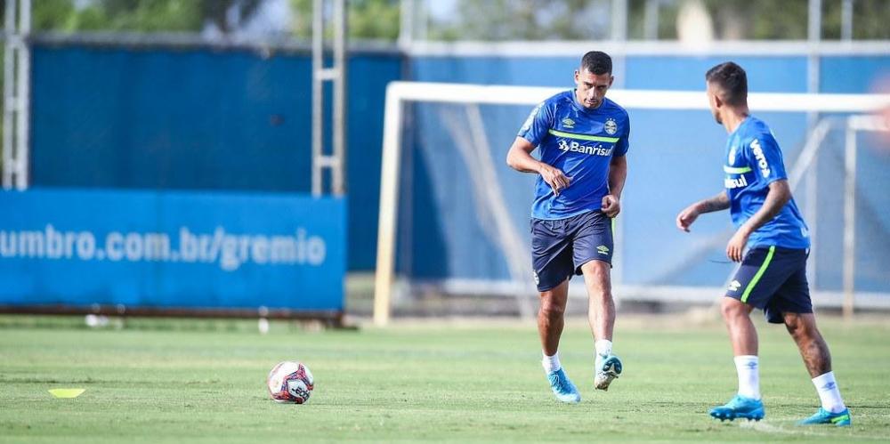 Diego Souza é a esperança de gols do Grêmio contra o Novo Hamburgo | Foto: Lucas Uebel / Divulgação / CP