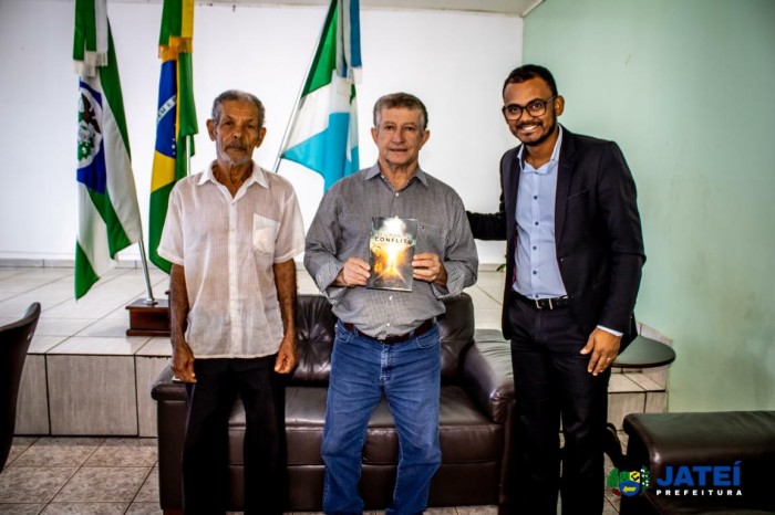 Prefeito Eraldo Jorge Leite, recebeu a visita do pastor da igreja Adventista do Sétimo Dia. - Assessoria de Comunicação