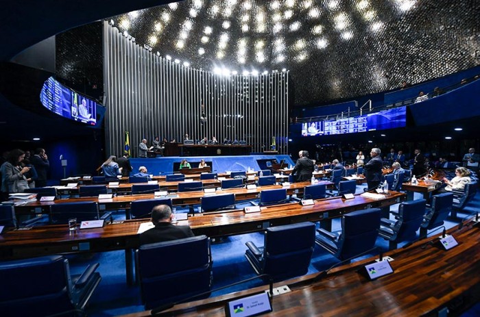 O Plenário do Senado durante a votação desta quarta-feira - Jefferson Rudy/Agência Senado