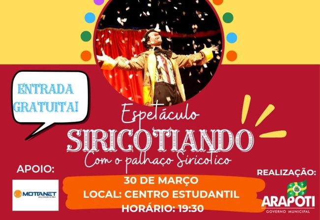 Foto: Reprodução/Prefeitura de Arapoti - PR