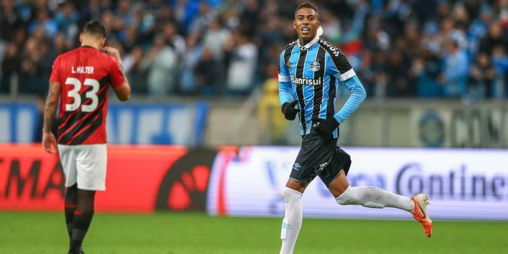 Jean Pyerre foi um dos destaques do primeiro jogo na Arena | Foto: Lucas Uebel / Grêmio / Divulgação / CP