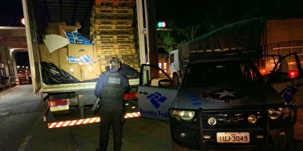 Motorista foi preso em flagrante após descoberta do crime. Foto: Receita Federal/Divulgação