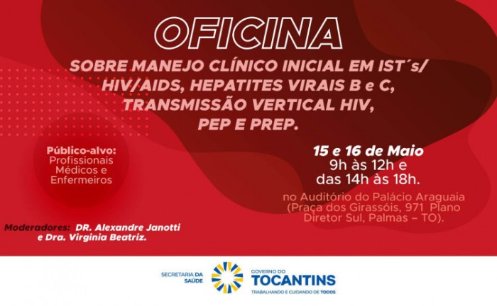 Inscrições vão até o dia 14 de maio de 2023 - Foto: Saúde/Governo do Tocantins