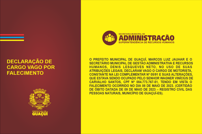 Foto: Reprodução/Prefeitura de Guaçuí - ES