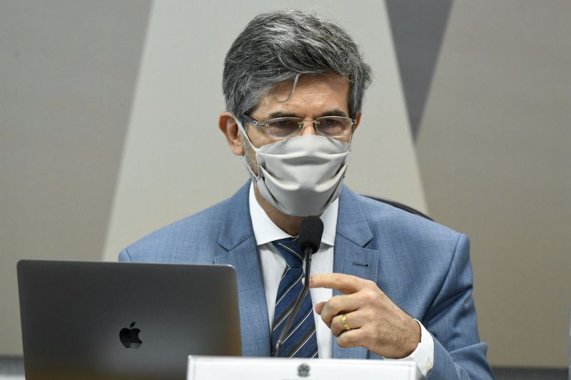 Na imagem, ex-ministro da Saúde Nelson Teich - (Foto: Jefferson Rudy/Agência Senado - 05.05.2021)