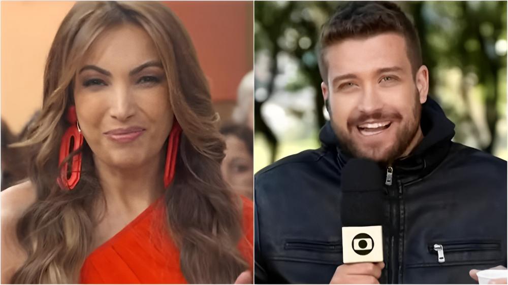 Patrícia Poeta e Thiago Rasera. Reprodução/TV Globo.