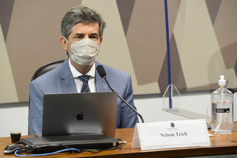 Na imagem, ex-ministro da Saúde Nelson Teich - (Foto: Jefferson Rudy/Agência Senado - 05.05.2021)