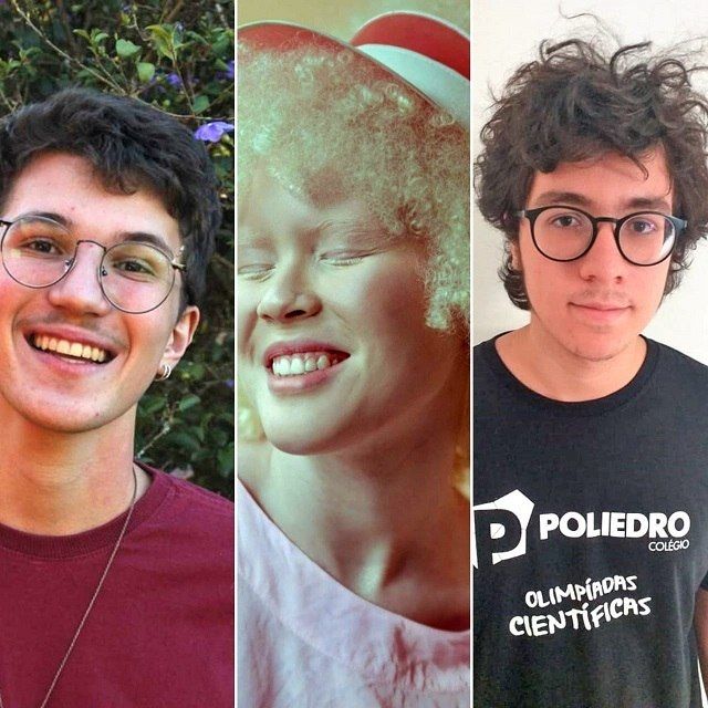 Da esquerda para a direita: Matias, Ana Beatriz e Vitor - (Foto: Divulgação/Arquivo pessoal)