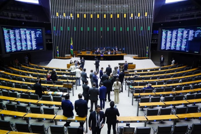 Deputados votam projetos no Plenário - (Foto: Pablo Valadares/Câmara dos Deputados)