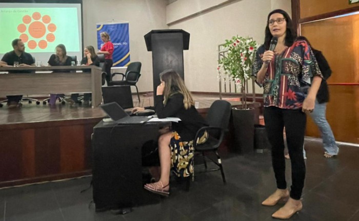 Marluce Vasconcelos apresentou o Plano de Enfrentamento à Violência Autoprovocada do Estado do Tocantins - Foto: Karoliny Santiago/Governo do Tocantins