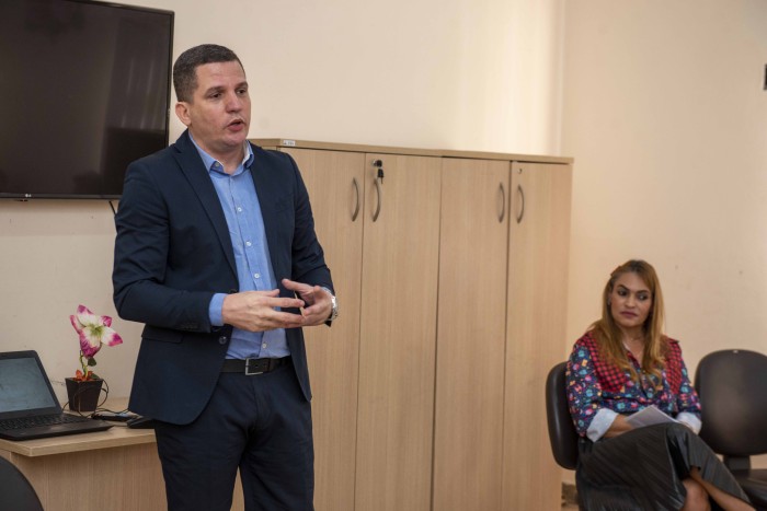 Delegado Ricardo Francisco Real esclareceu sobre mecanismos de proteção disponíveis à pessoa idosa - Fotógrafo:Luciana Pires/Secom Palmas