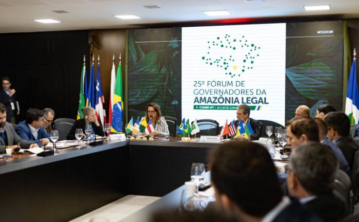25ª Fórum reúne chefes e secretários estaduais dos nove estados que compõem o Consórcio da Amazônia Legal - Foto: Karla Silva/Sema-MT