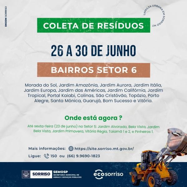 Foto: Reprodução/Prefeitura de Sorriso - MT
