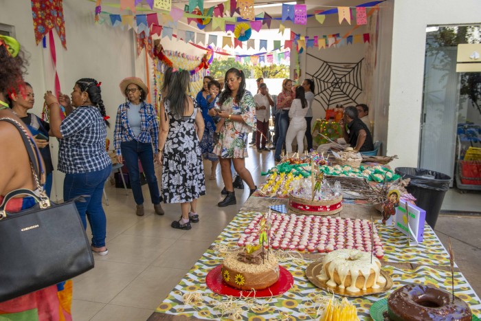 Ornamentação da festa junina contou com colaboração dos pacientes - Fotógrafo:Luciana Pires/Secom Palmas