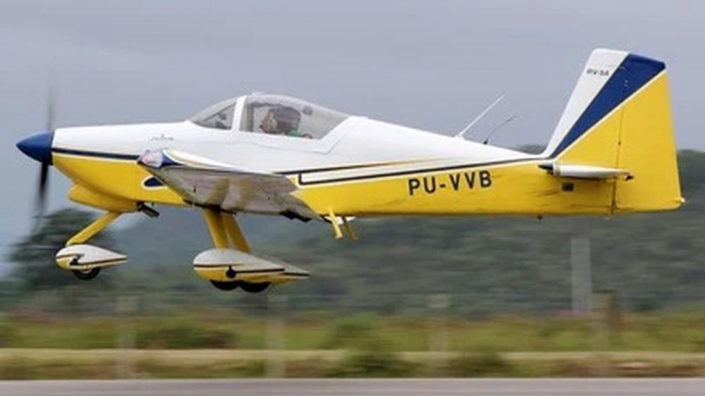Foto do avião antes de ter caído próximo a São Gabriel do Oeste (MS) — Foto: Arquivo pessoal
