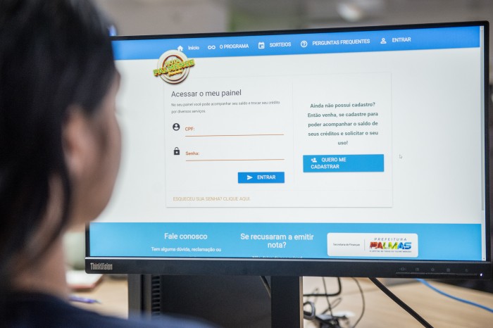 Cadastro pode ser realizado no portal da Prefeitura de Palmas - Fotógrafo:Lia Mara/Secom Palmas