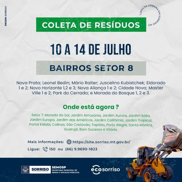 Foto: Reprodução/Prefeitura de Sorriso - MT