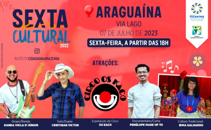 Edição em Araguaína é a oitava apresentação das 18 que reunirão diversos tipos de manifestações culturais - Foto: Secult/Governo do Tocantins