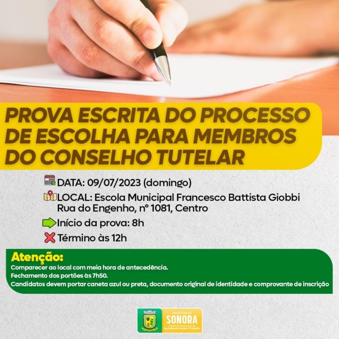 Foto: Reprodução/Prefeitura de Sonora