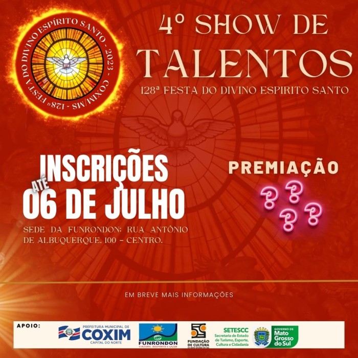 Foto: Reprodução/Prefeitura de Coxim - MS