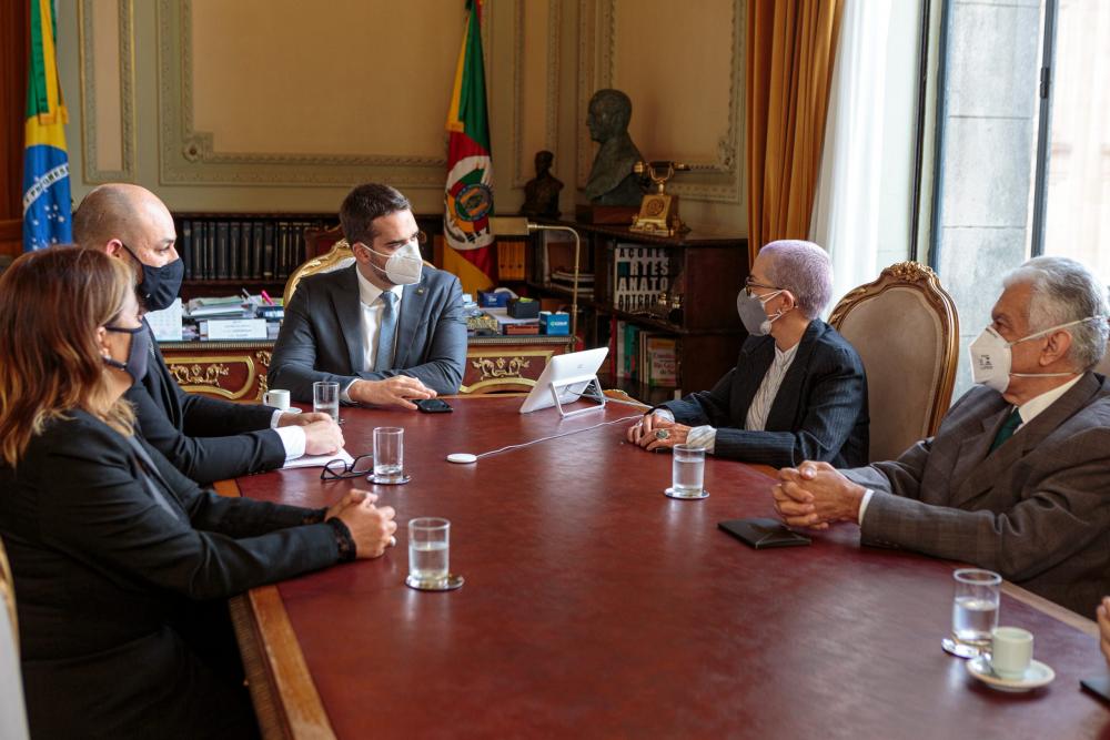 Posse da Comissão do Centenário do Palácio Piratini. Foto: Gustavo Mansur/Palácio Piratini