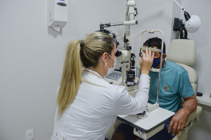 Usuários tem unidades de saúde como porta de entrada para atendimento especializado para os olhos - Fotógrafo:Raiza Milhomem/ Ascom Semus