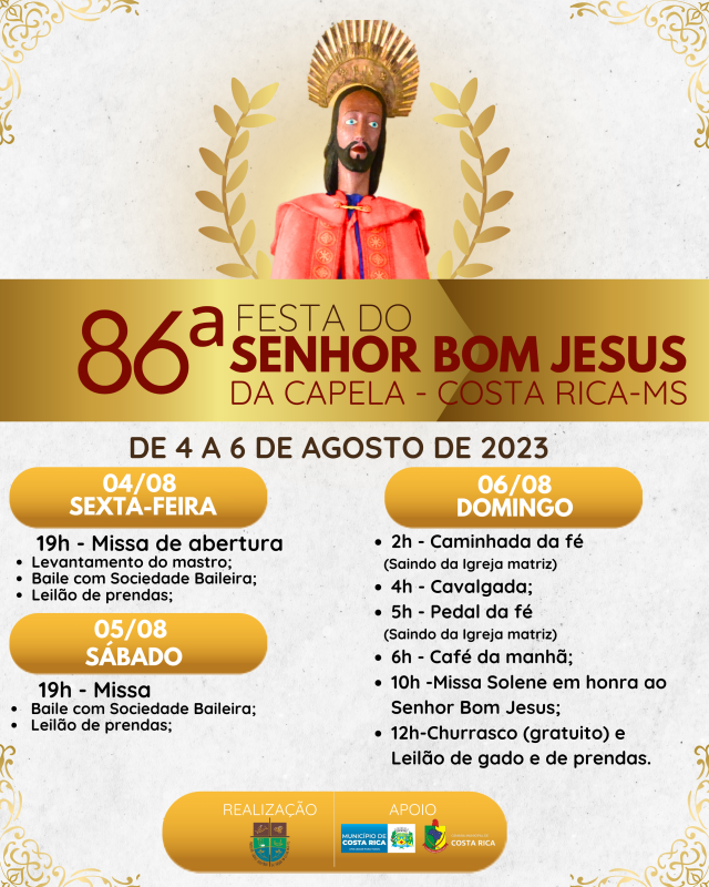 Foto: Reprodução/Prefeitura de Costa Rica - MS