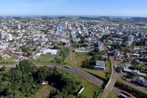 Vista aérea de Xanxerê (SC) - (Foto: Prefeitura de Xanxerê)