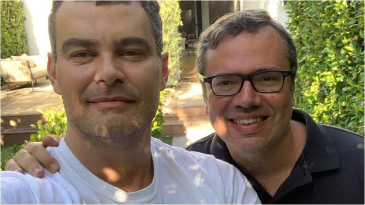 Carmo Dalla Vecchia e João Emanuel Carneiro. Reproducao/Instagram