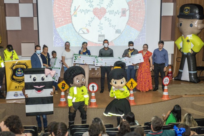 Premiados no Concurso de Educação para o Trânsito em 2022 - Fotógrafo:Lia Mara/Secom Palmas