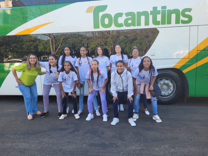 Ponto de encontro dos atletas e equipe técnica foi a sede da Semed, em Palmas - Fotógrafo:Divulgação