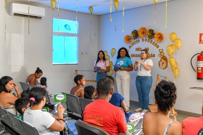 Participantes puderam tirar dúvidas em uma conversa com a área técnica da Saúde da Mulher da Semus - Fotógrafo:Luciana Pires/Secom Palmas