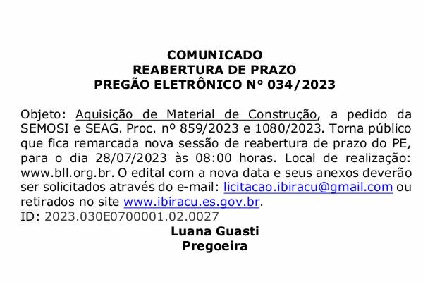 Foto: Reprodução/Ibiraçu - ES