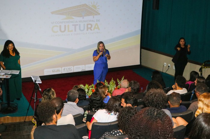 A abertura oficial da VI Conferência Municipal de Cultura foi realizada na sexta-feira, 25 no Cine Cultura - Fotógrafo:Júnior Suzuki / Ascom FCP