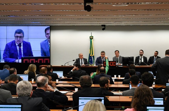 O deputado Danilo Forte em reunião da Comissão Mista de Orçamento, em julho - Foto: Roque de Sá/Agência Senado