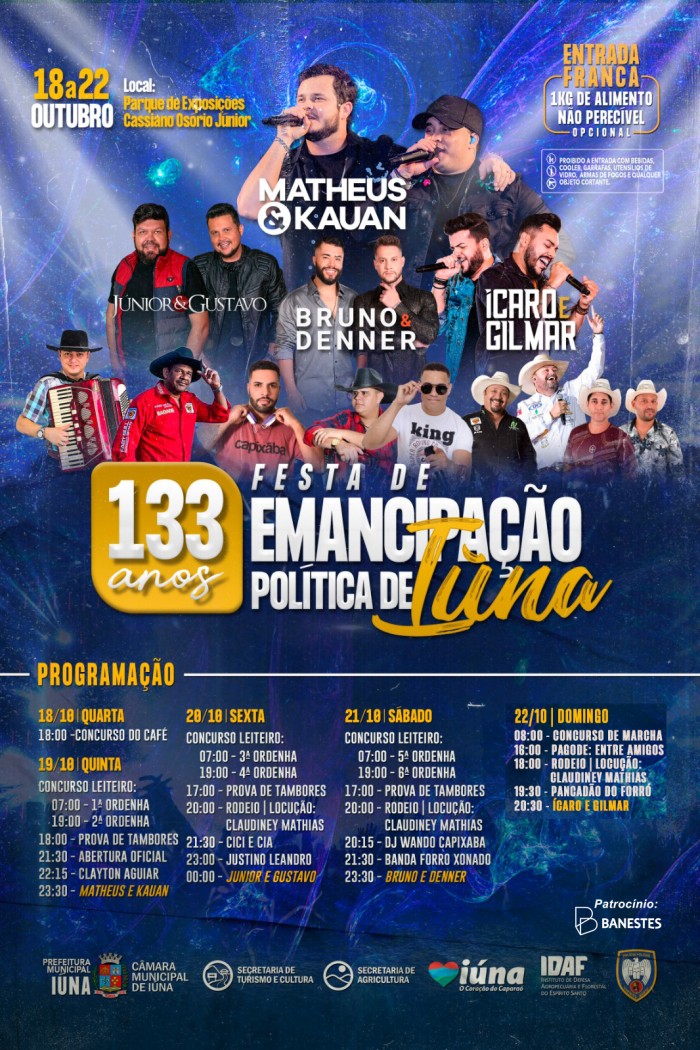 Foto: Reprodução/Prefeitura de Iúna - ES